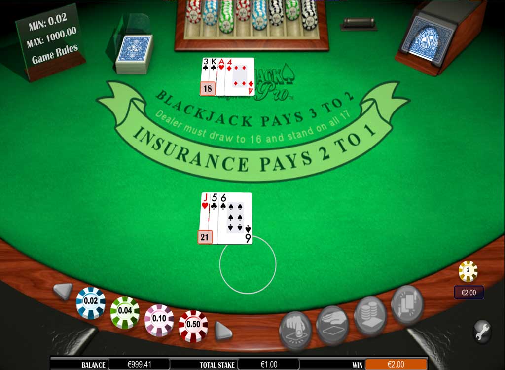 Jouer à Blackjackpro Montecarlo Singlehand