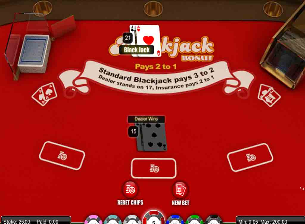 Jouer à Blackjack Bonus
