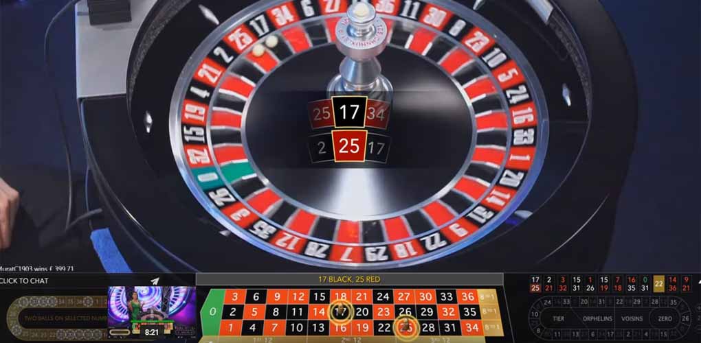 Double Ball Roulette d'Evolution Gaming