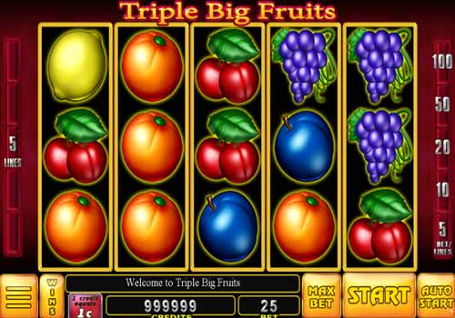 Machine à sous Triple Big Fruits