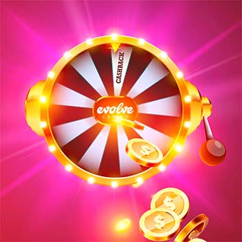 Bonus Cashback d'Evolve Casino