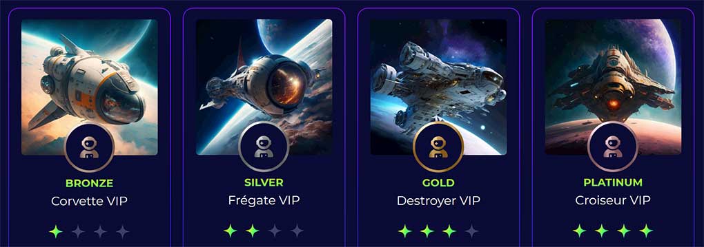 Programme VIP Space Fortuna Casino