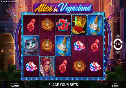 Machine à sous Alice in Vegasland